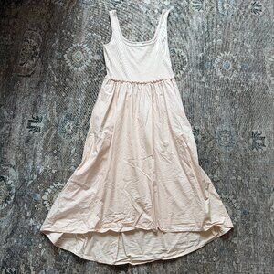 A. New. Day Blush Pink Midi Tank Dress with High Low hem • size medium